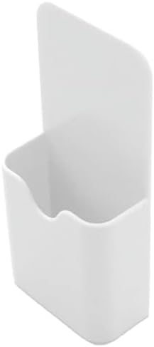 White Plastic, Magnetic Pen Holder, Erase Marker Storage Box, Pencil Cup, Desk Supplies Holders for Home, Office, Classroom, Whiteboard, Fridge, Locker Organizer by Galepromot