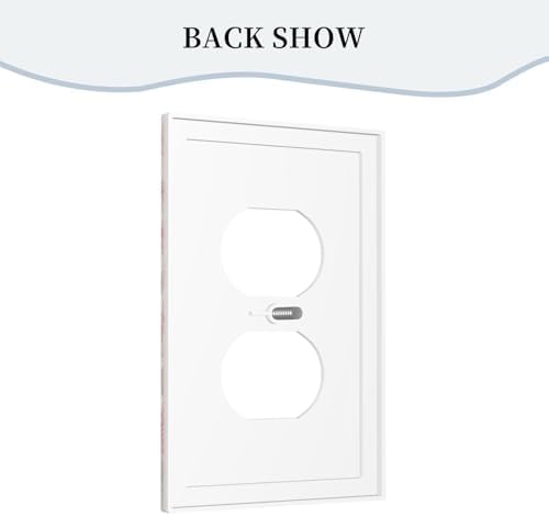 Outlet Covers Fantastical Pink Horse and Flowers Decorative 1 Gang Duplex Light Switch Cover Plate Single Electrical Receptacle Wall Plate Plug Switchplate Faceplate for Bedroom Decor - Image 4