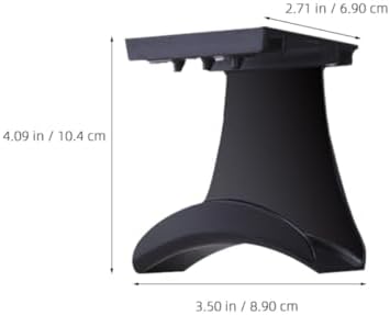 Hemoton 2pcs Under Desk Headset Hooks Headphone Hangers for Gaming and Office Easy Install Space-Saving Headset Holder Rack for Secure Storage and Display Black and White - Image 2