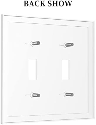 Decorative Light Switch Cover Plate Funny Bathroom Art with Are You Pooping Sign 2 Gang Switch Plate Covers Double Toggle Wall Plate Dual Device Electrical Switchplate Dimmer Faceplate - Image 4