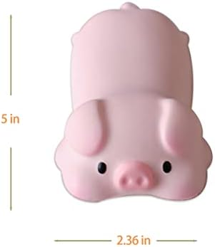 Cityhermit Cute Wrist Rest Support for Mouse Computer Arm Rest for Desk Ergonomic Kawaii Office Supplies Slow Rising PU Mouse Pad (Pink Pig-2pcs) - Image 2