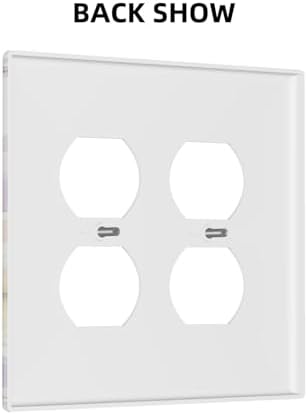 Decorative Switch Plate Covers Purple Floral Watercolor Wildflower 2-Gang Duplex Light Switch Covers Gfci Wall Plate Electrical Receptacle Switchplate Plug Faceplate for Bedroom Decor - Image 4