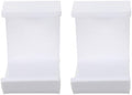 DOITOOL 2 Pcs Acrylic Headphone Holder Desk Hook for Over-Ear Headset Stand Hanger White Punch-Free Under Desk Mount Organizer for Home Office by DOITOOL