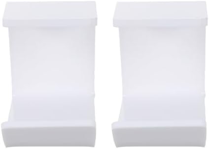DOITOOL 2 Pcs Acrylic Headphone Holder Desk Hook for Over-Ear Headset Stand Hanger White Punch-Free Under Desk Mount Organizer for Home Office by DOITOOL