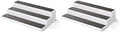 Copco 2555-0188 Non-Skid 3-Tier Spice Pantry Kitchen Cabinet Organizer, 15-Inch, White/Gray (Pack of 2) by Copco