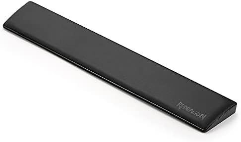 Redragon P037 Meteor L Computer Keyboard Wrist Rest Pad, Ergonomic Soft Memory Foam Wrist Support w/Anti-Slip Rubber Base, 100% 104 Keys Standard Size 17.12 x 2.87 in, 0.78 inch (20mm) Height, Black by REDRAGON