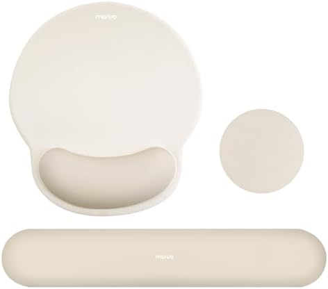 MOSISO Wrist Rest Support for Mouse Pad&Keyboard Set, Khaki by MOSISO