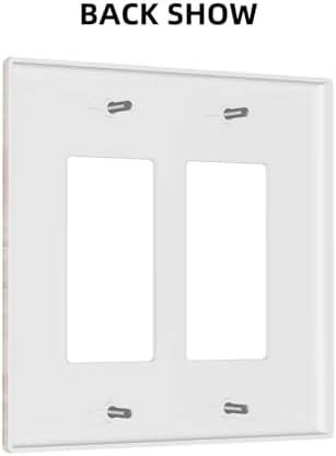 Decorative Outlet Covers Fantastical Pink Horse and Flowers 2 Gang Light Switch Cover Plate Double Rocker Wall Plate Gfci Switch Plate Covers Plug Faceplate for Bedroom Decor - Image 4