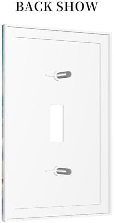 Decorative Light Switch Covers Beach Starfish Seashell Single Toggle Light Switch Cover Plate 1 Gang Outlet Covers Wall Plate Summer Sea Ocean Electrical Device Switchplate Dimmer Faceplate - Image 4