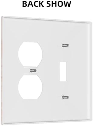 Decorative Outlet Covers Fantastical Pink Horse and Flowers 2 Gang Combination 1 Toggle/1 Duplex Light Switch Cover Gfci Wall Plate Electrical Receptacle Switchplate for Bedroom Decor - Image 4