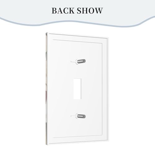 Decorative Light Switch Covers Cartoon Fat Happy Chef Cook Single Toggle Light Switch Cover Plate 1 Gang Outlet Covers Wall Plate Electrical Device Switchplate Dimmer Faceplate Kitchen Decor - Image 4