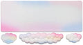 Gaming Desk Mat with Keyboard Wrist Rest Set, 4 in 1 Mouse Pad Set | Large Mouse Pad & Cloud Keyboard Wrist Rest& Mouse Wrist Rest&Coaster, Comfort and Support for Typing and Gaming by Sumgsn