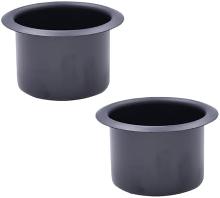 2 Pcs Metal Sofa Cup Holders Insert Drink Can Replacement Holders Recliner Car Cup Holders for Boat Table Black by Unknown