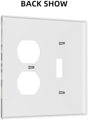 Decorative Outlet Covers Rustic Black Deer Elk Brown Wood Board Pine Tree 2 Gang Combination 1 Toggle/1 Duplex Light Switch Cover Gfci Wall Plate Electrical Receptacle Switchplate Decor - Image 4