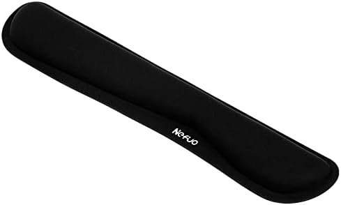Keyboard Wrist Rest, Gel Memory Foam Keyboard Pad with Wrist Support for Easy Typing & Pain Relief, Comfortable Keyboard Rest Suit for Computer, Laptop, Office & Home (Black) by Nefuo