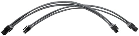 Formulamod Sleeved PSU Cable Extension Kit - Set a, 18AWG Braided ATX 24-Pin/Dual PCIe 8-Pin/CPU 8-Pin for Mainstream Gaming Builds, with Cable Combs (Grey) - Image 5