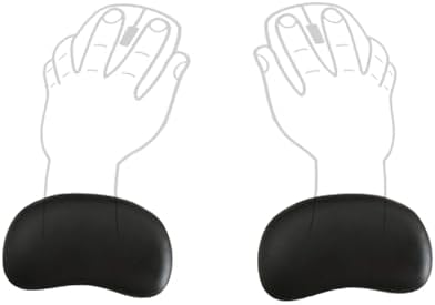 Ergonomic Wrist Rest Pad Memory Foam Mouse Pad Anti-Skid Mousepad Support Wrist Rest Mat Ergonomic Office Healthy for PC Computer Laptop Desktop (2pack) by SKYZONAL