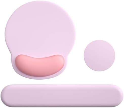 Mouse Pad with Keyboard Wrist Rest,Ergonomic Mousepad Support Set by VINEBURY
