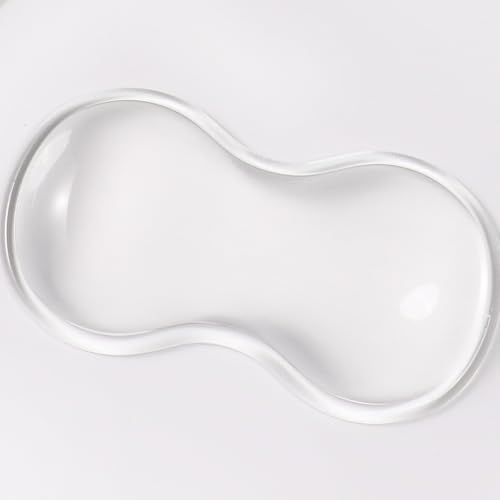 Clear Gel Wrist Rest for Mouse, White Mouse Wrist Rest | Relax Your Wrist,Comfort & Support for Typing and Gaming by Sumgsn