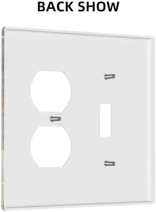 Decorative Outlet Covers Vintage Funny Chicken Rooster 2 Gang Combination 1 Toggle/1 Duplex Light Switch Cover Gfci Wall Plate Electrical Receptacle Switchplate for Kitchen Decor - Image 4