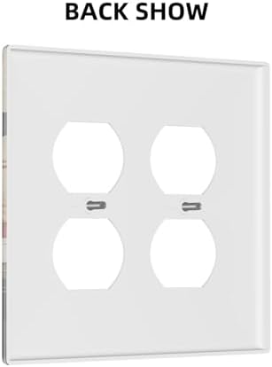 Decorative Switch Plate Covers Cartoon Fat Happy Chef Cook 2-Gang Duplex Light Switch Covers Gfci Wall Plate Electrical Receptacle Switchplate Plug Faceplate for Farmhouse Kitchen Decor - Image 4
