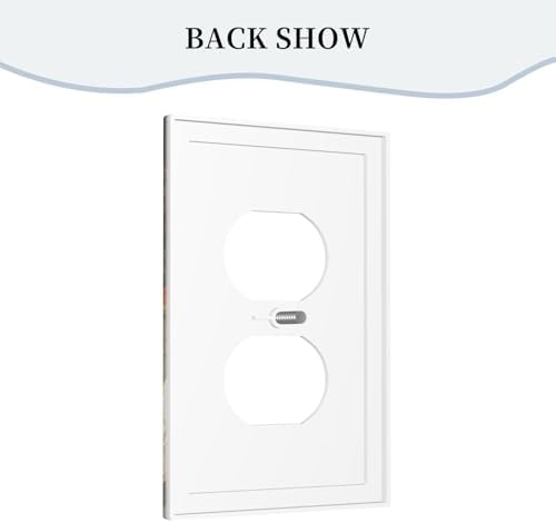 Outlet Covers Vintage Funny Chicken Rooster Decorative 1 Gang Duplex Light Switch Cover Plate Single Electrical Receptacle Wall Plate Plug Switchplate Faceplate for Kitchen Decor - Image 4
