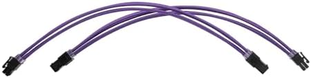 Formulamod Sleeved PSU Cable Extension Kit 18AWG Braided ATX 24-Pin/Dual PCIe 8-Pin/CPU 8-Pin for Mainstream Gaming Builds, with Cable Combs (Purple) - Image 6