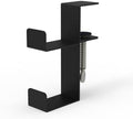 G+ Life Under Desk Metal Game Controller Headphone Hanger Holder Mount - Adjustable Gamepad Hook Stand for Xbox, PlayStation PS4, Nintendo Switch, PC Videogame, Steam, DualShock, SteelSeries (Black) by GLife