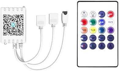 DAYBETTER 2 Ports 20 Key Smart Wi-Fi Led Strip Lights Remote Control, Output Dimmable Remote Controller Voltage DC 24V(Without Power Adapter) by DAYBETTER