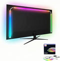 27 Inch Monitor Backlight - Immersive LED Strip with Screen Mirror Sync - PC and Mac Software Control - Gaming Setup Desktop Lights - 16M Colors Chasing Effects (27 inch) by Unknown