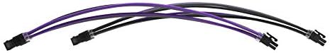 Formulamod PSU Cable Extension Kit 18AWG Sleeved, 24 Pin ATX + 8 Pin EPS + Dual 8 Pin PCI-E, Custom PC Cable Extensions with Combs for Clean Cable Management & Gaming PC Build (Black Gray Purple) - Image 6