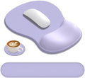 AKIT Ergonomic Mouse Pad and Keyboard Wrist Rest Set,Memory Foam,Purple | 3-in-1 Set Includes Mouse Pad and Keyboard Wrist Rest Memory Foam for Comfort Non-slip Base Suitable for Home Office Gaming by AKITHomeGarden