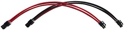 Formulamod PSU Cable Extension Kit 18AWG Sleeved, 24 Pin ATX + 8 Pin EPS + Dual 8 Pin PCI-E, Custom PC Cable Extensions with Combs for Clean Cable Management & Gaming PC Build (Black Grey Red) - Image 6