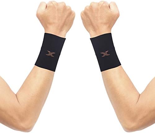 THX4COPPER Compression Wrist Sleeve - Copper Infused Wrist Support for Men &Women-Improve Circulation and Recovery(1 Pair) by Thx4COPPER