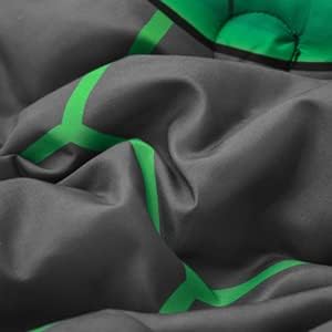 NTBED Game Console Comforter Set for Boys Girls Kids Geometric Lightweight Microfiber Bedding Sets (Green, Twin) - Image 5