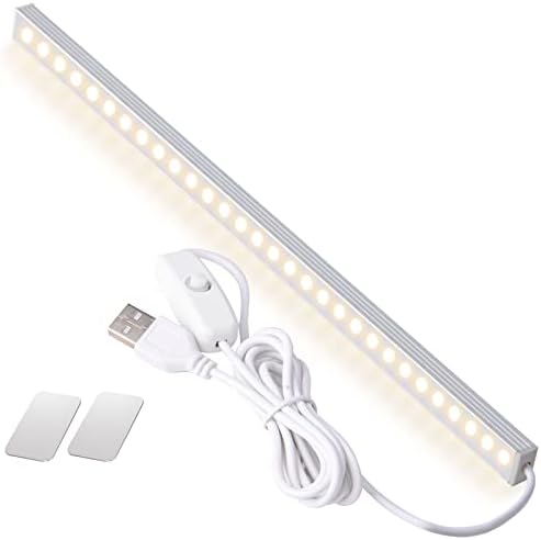 DWEPTU Under Cabinet Light, 12 Inch LED Light Bar, USB Powered, Cool White by DWEPTU
