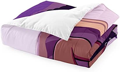 African American Black Girl Comforter Set Twin Size, Black Girls Magic Duvet for Kawaii Bedroom Decor, Girl Love Music Purple Bedding Set with 1 Comforter +1 Pillowcase - Image 5