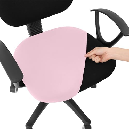 Smiry Stretch Printed Office Computer Desk Chair Seat Covers | Stretch Fit, Soft Fabric Universal Rotating Chair Cover, Washable Removable, Anti-Dust Seat Cushion Protector by Smiry
