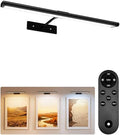EZVALO Picture Light for Wall, 4800mAh 16'' Rechargeable Wireless IR Remote Built in Battery Lights for Painting, Dimmable Magnetic LED Art Display Light, Colors Temperatures, for Gallery, Living Room by EZVALO