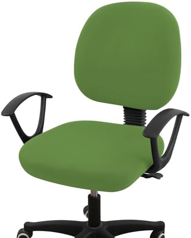 Smiry Stretch Printed Office Computer Desk Chair Covers for Seat & Backrest | Stretch Fit, Soft Fabric Universal Washable Removable, Anti-Dust Rotating Chair Slipcovers Protector by Smiry