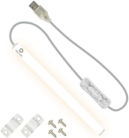 TrueColor USB LED Under Cabinet Light Bar, Frosted Cover, 8 in, Soft White by CLEANLIFE