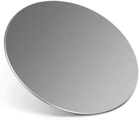 HONKID Metal Aluminum Mouse Pad, Thin Hard Mousepad 7.87 * 7.87 Round Grey by HONKID