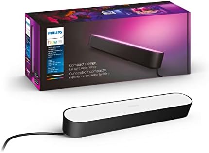 Philips Hue Smart Play Light Bar Base Kit, Black - White & Color Ambiance LED Color-Changing Light - 1 Pack - Requires Bridge - Control with App - Works with Alexa, Google Assistant and Apple HomeKit by Unknown