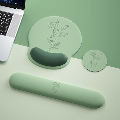 Mouse Pad with Keyboard Wrist Rest,Ergonomic Mousepad Support Set - Image 2