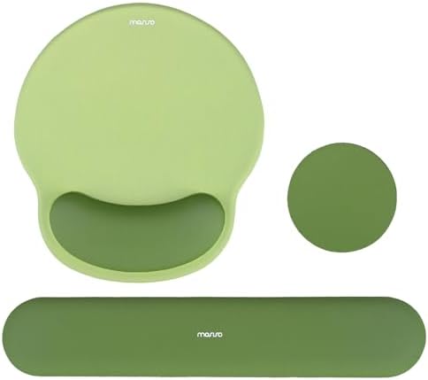 MOSISO Wrist Rest Support for Mouse Pad&Keyboard Set, Olive Green by MOSISO