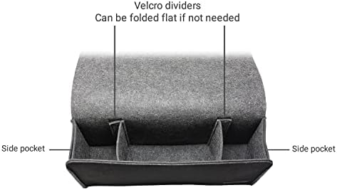 VRGE - Couch Bedside Gaming Organizer Caddy Storage Hanging Felt Mount for Game Controllers/Headphones/Meta Oculus Quest 3/2 VR w/Side Remote Control Holder - Image 4