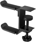 KOMBIUDA Multifunctional Headphone Hanger Under Desk Clamp Hook Adjustable Headset Stand for Home Office Use Sturdy Plastic and Silicone Design Easy No-Drill Installation Space-Saving Storage by KOMBIUDA