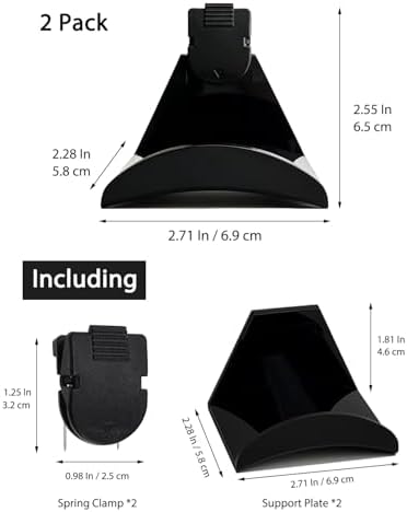 2 Pack Fabric Wall Headphone Holder | Cubicle Headphone Stand - Image 2