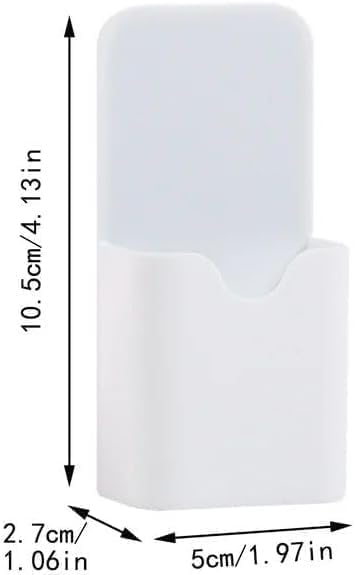 White Plastic, Magnetic Pen Holder, Erase Marker Storage Box, Pencil Cup, Desk Supplies Holders for Home, Office, Classroom, Whiteboard, Fridge, Locker Organizer - Image 6