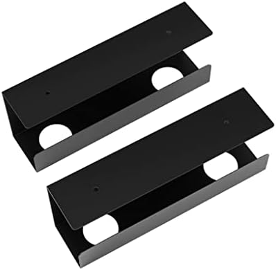 Under-Desk Cable Management Trays - Two 12" Trays in the Set - Perfect Storage for Cables, Power Bars, and Adaptors - Black - Image 2